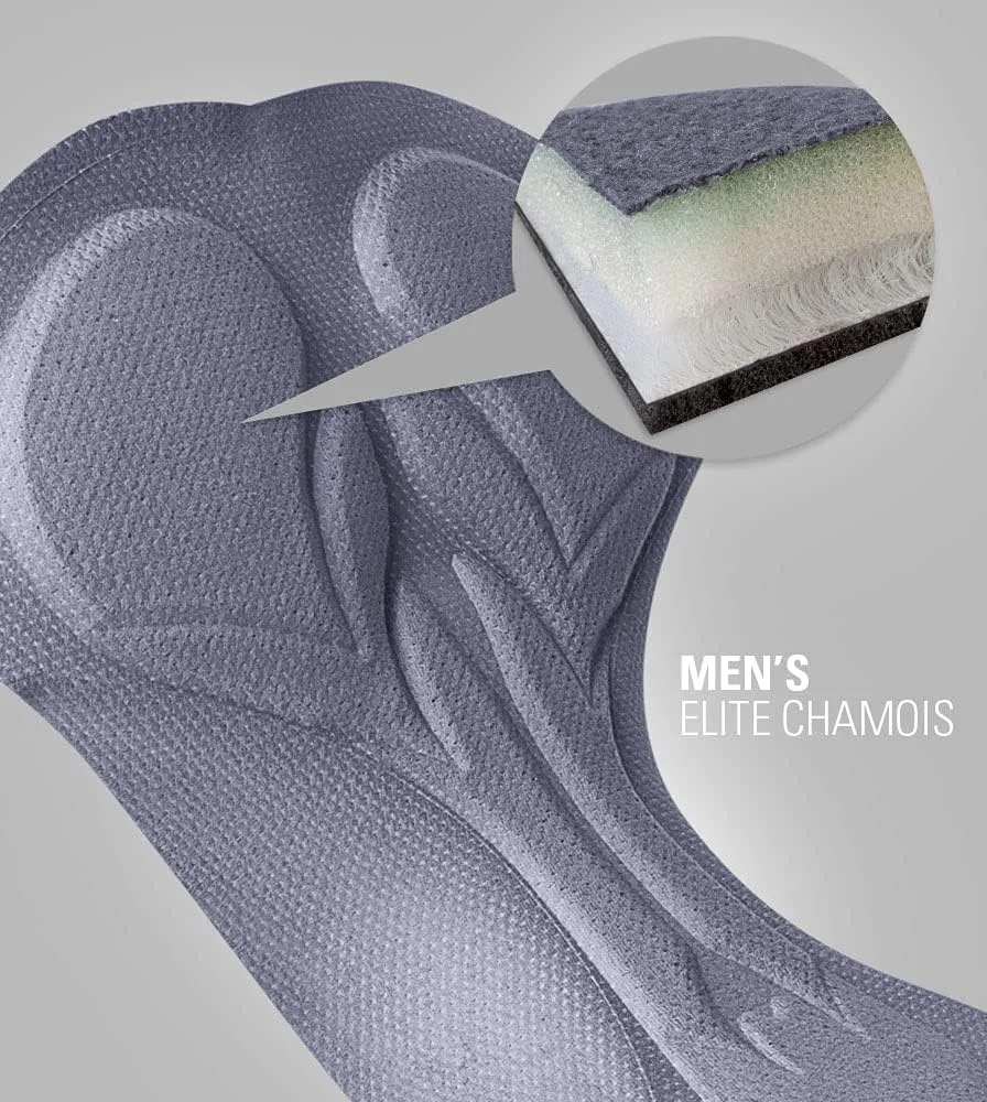 | Men's Elite Padded Cycling Shorts | Long Distance Performance | Made in USA