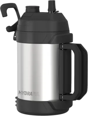 1 gallon water jug, 128 oz Large Insulated Stainless Steel Sports Water Jug, Large Triple Wall Vacuum Insulation Water Bottle-Keeps Cold up to 48 Hrs-Sweat Proof, for Gym, Hiking & Camping