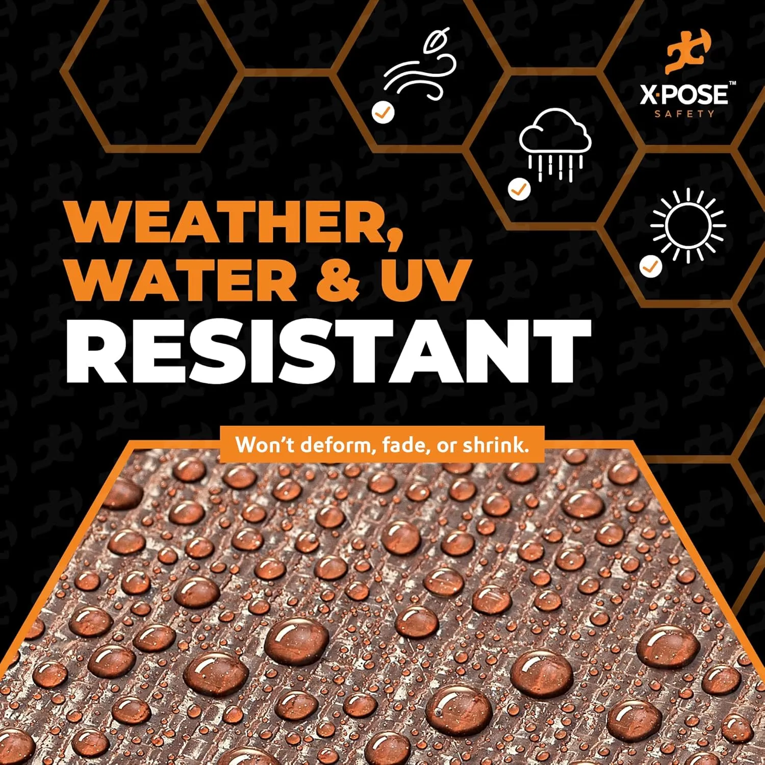 10' x 10' Super Heavy Duty 16 Mil Brown Poly Tarp Cover - Thick Waterproof, UV Resistant, Rip and Tear Proof Tarpaulin with Grommets and Reinforced Edges - by Xpose Safety