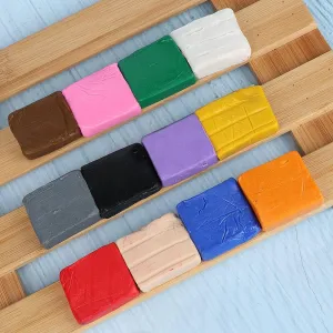 12 Colors Dry Clay, Set Hand Toy Clay, Modeling Arts & Crafts Learning for Kid Moulding Craft