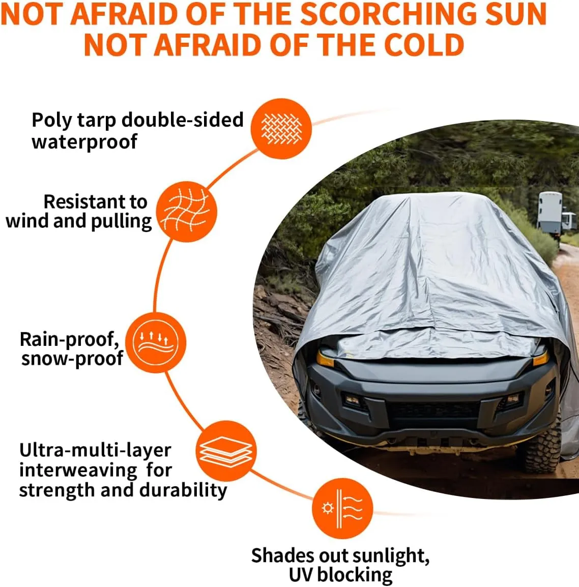 12'x12' Heavy Duty Tarp, 10Mil Silver Waterproof Tarps with Grommets, UV Resistant, Poly Tarpaulin with Reinforced Edges, Cover for Car, Roof, Camping