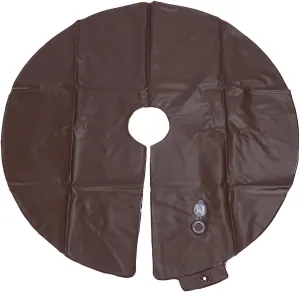 15 Gallon Tree Watecircular Circular, PVC Slow Release Drip Irrigation Bag, 35.4 Inch Round Water Pouch for Deep Root Watecircular, Ideal for Gardening, Landscaping, Trees and (Coffee Color)