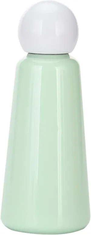 17 oz About 500 ML Stainless Steel Water Bottle - Vacuum Insulated Water Bottle -Hot&cold Drink Metal Water Flask,BPA Free (White cyan)
