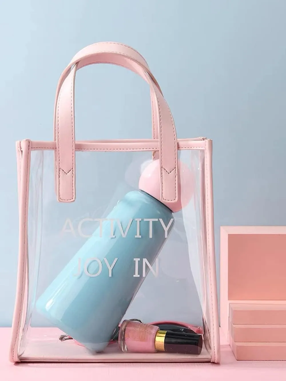 17 oz About 500 ML Stainless Steel Water Bottle - Vacuum Insulated Water Bottle -Hot&cold Drink Metal Water Flask,BPA Free (White cyan)
