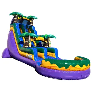 18' Violet Vortex Wet/Dry Slide