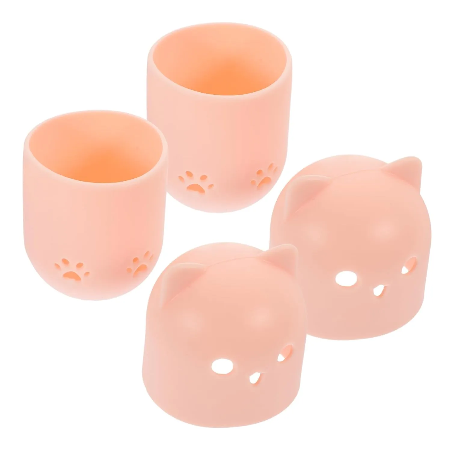 2Pcs Makeup Sponge Holder Box Travel Cosmetic Container with Draining Design for Dry and Clean Powder for Beauty Supplies and Makeup Organization