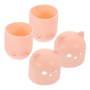 2Pcs Makeup Sponge Holder Box Travel Cosmetic Container with Draining Design for Dry and Clean Powder for Beauty Supplies and Makeup Organization