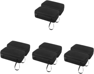 2sets 2pcs Bike Charger Organizer Bag Durable Hard Shell Storage Pouch for Electric Vehicle Charging Cables Accessories Convenient Hanging Design for Bicycles Scooters 2pcs*2
