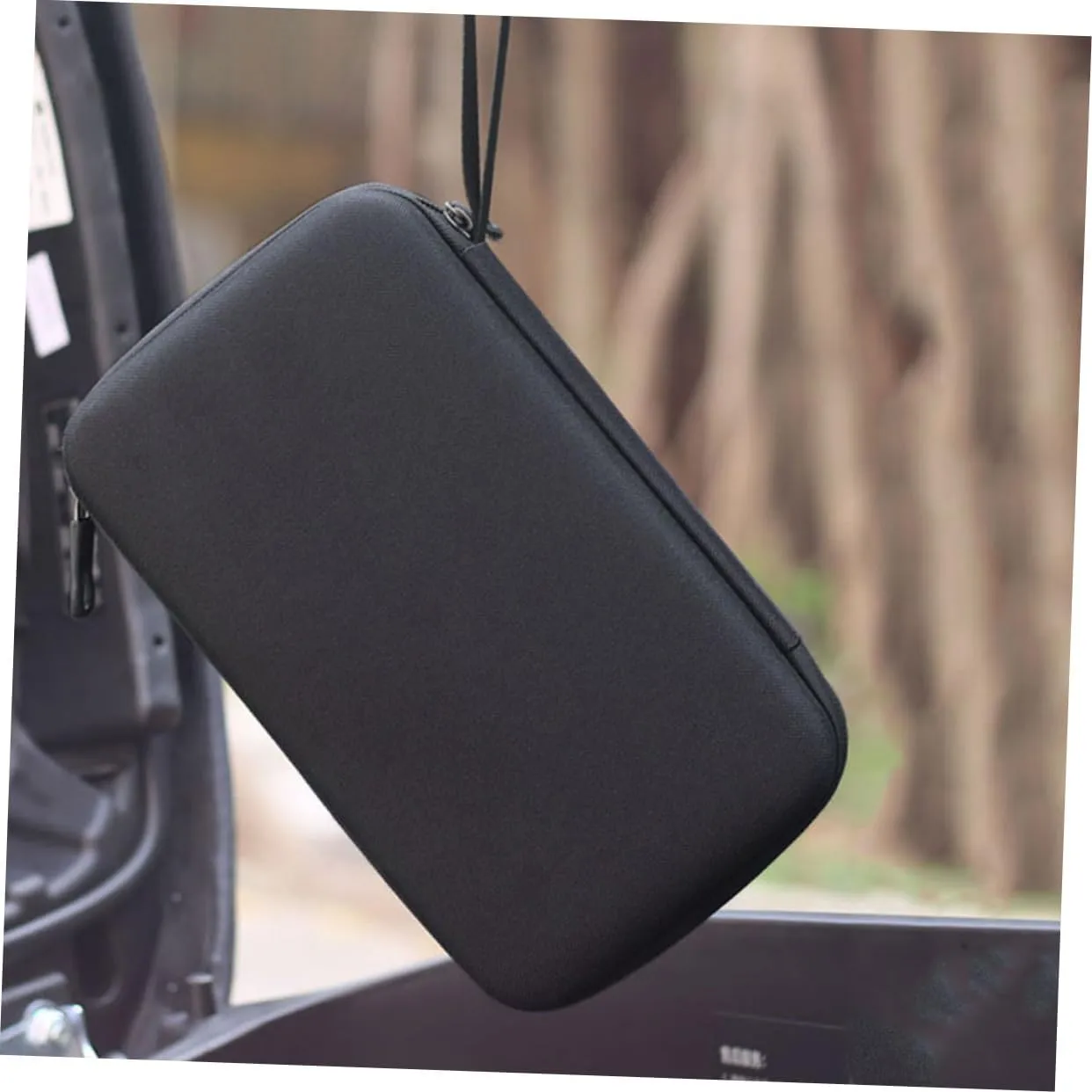 2sets 2pcs Bike Charger Organizer Bag Durable Hard Shell Storage Pouch for Electric Vehicle Charging Cables Accessories Convenient Hanging Design for Bicycles Scooters 2pcs*2