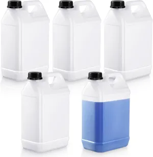 3 Pcs 1 Gallon Plastic Jug with Lids Square Empty Storage Containers Plastic Jar Containers for Water Beverage Oil Liquids (Translucent Color)