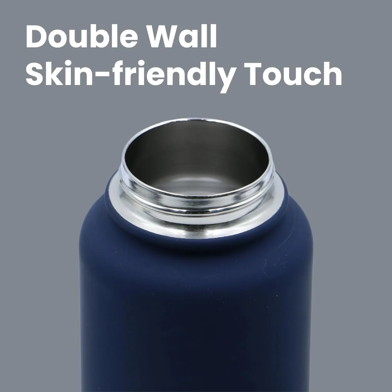 32 oz vacuum insulated stainless steel water bottle with spout lid for cold water drinks, sports, travel, outdoor and school (Black)