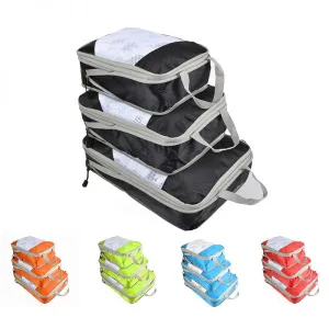 3Pcs Compression Packing Travel Luggage Storage Bags