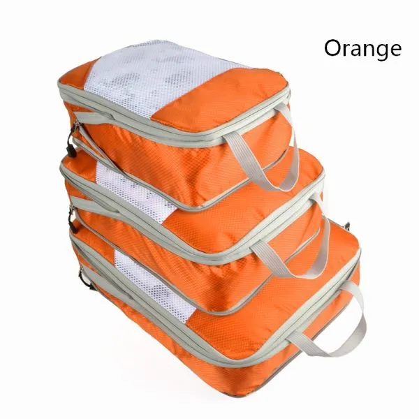 3Pcs Compression Packing Travel Luggage Storage Bags