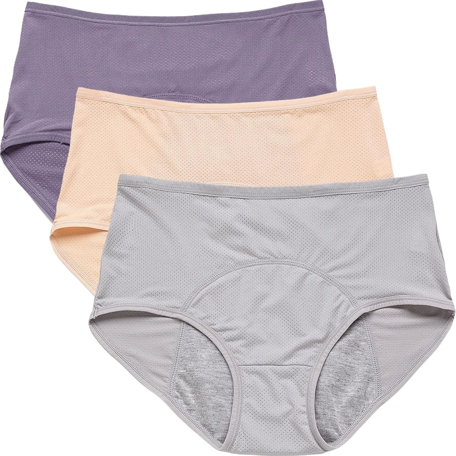 3Pcs Panties for Women Over 60, Leakproof Ladies Underwear for Women