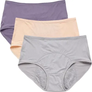 3Pcs Panties for Women Over 60, Leakproof Ladies Underwear for Women