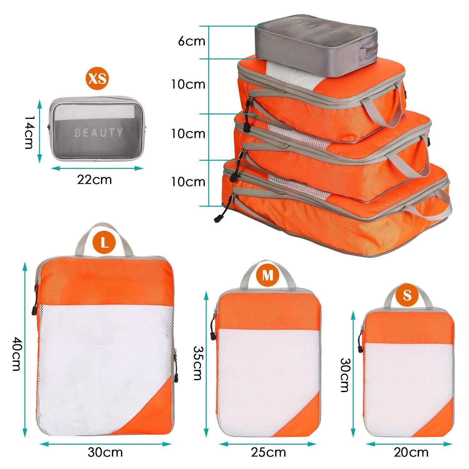 4-Pack: Travel Suitcase Storage Bag Set
