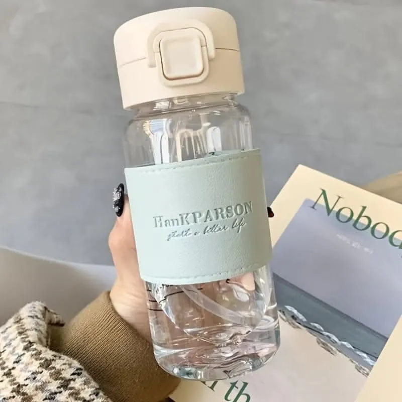 500ml Leakproof Plastic Water Bottle with Straw
