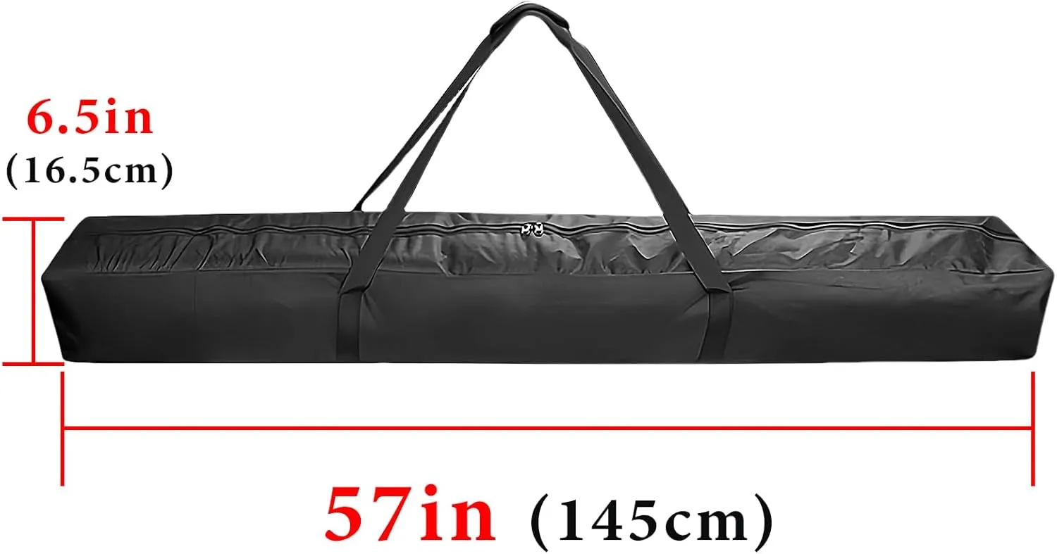 57 Inch Patio Umbrella Storage Bag for Outdoor, Nylon Beach Umbrella Folding Cover, Heavy Duty Zipper Travel Carrying Duffle Bag for Sports, Beach