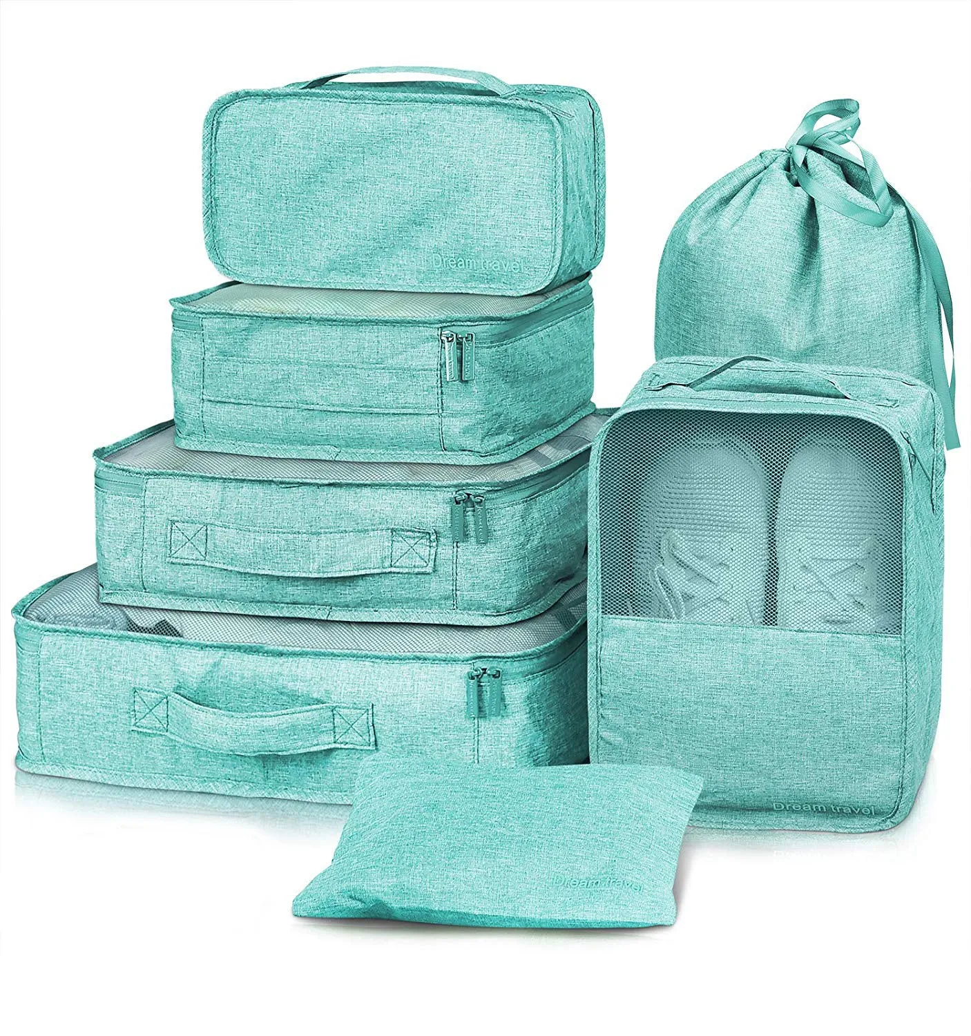 7-Piece Travel Compression Packing Cubes