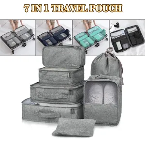 7-Piece Travel Compression Packing Cubes