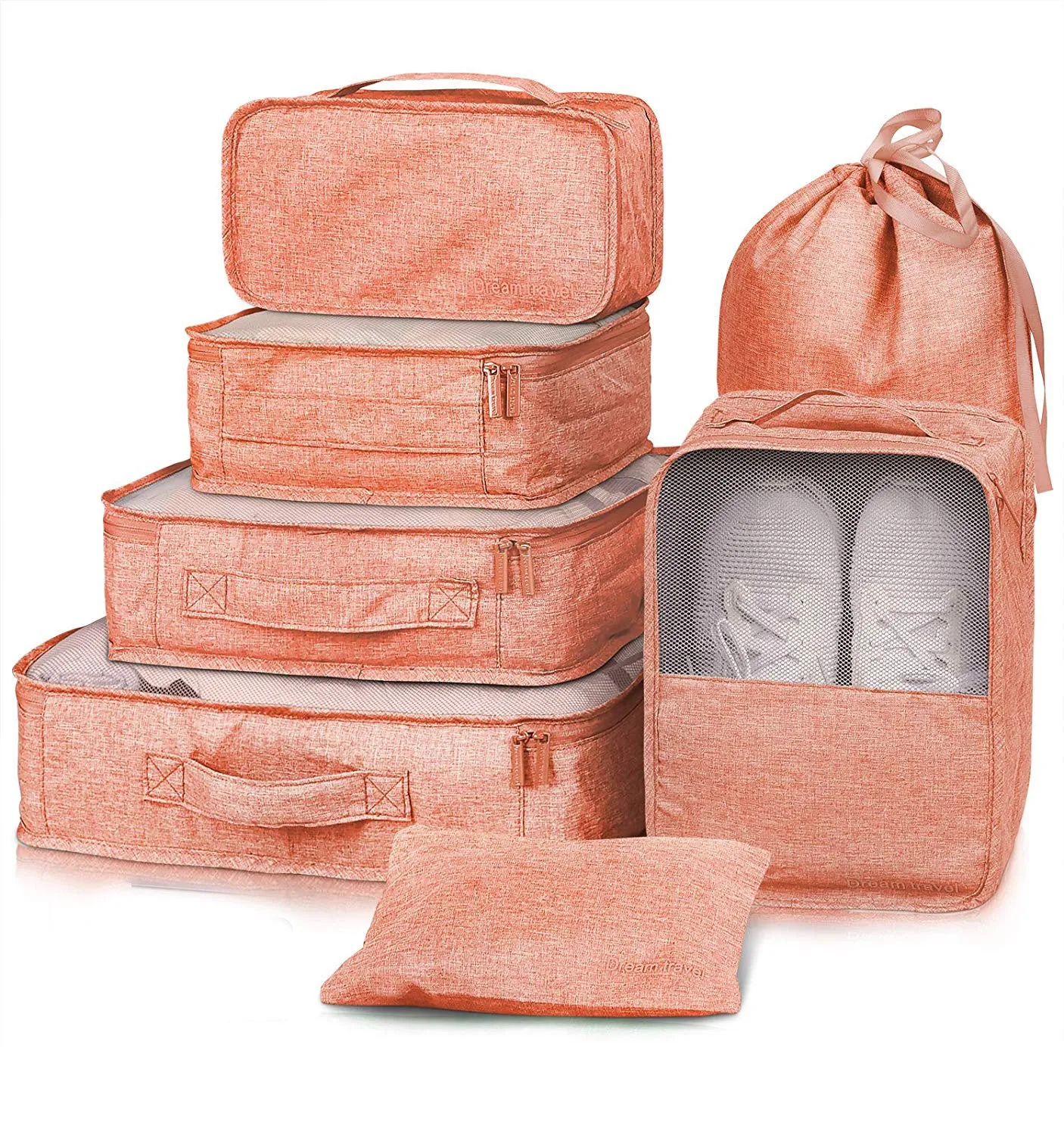 7-Piece Travel Compression Packing Cubes