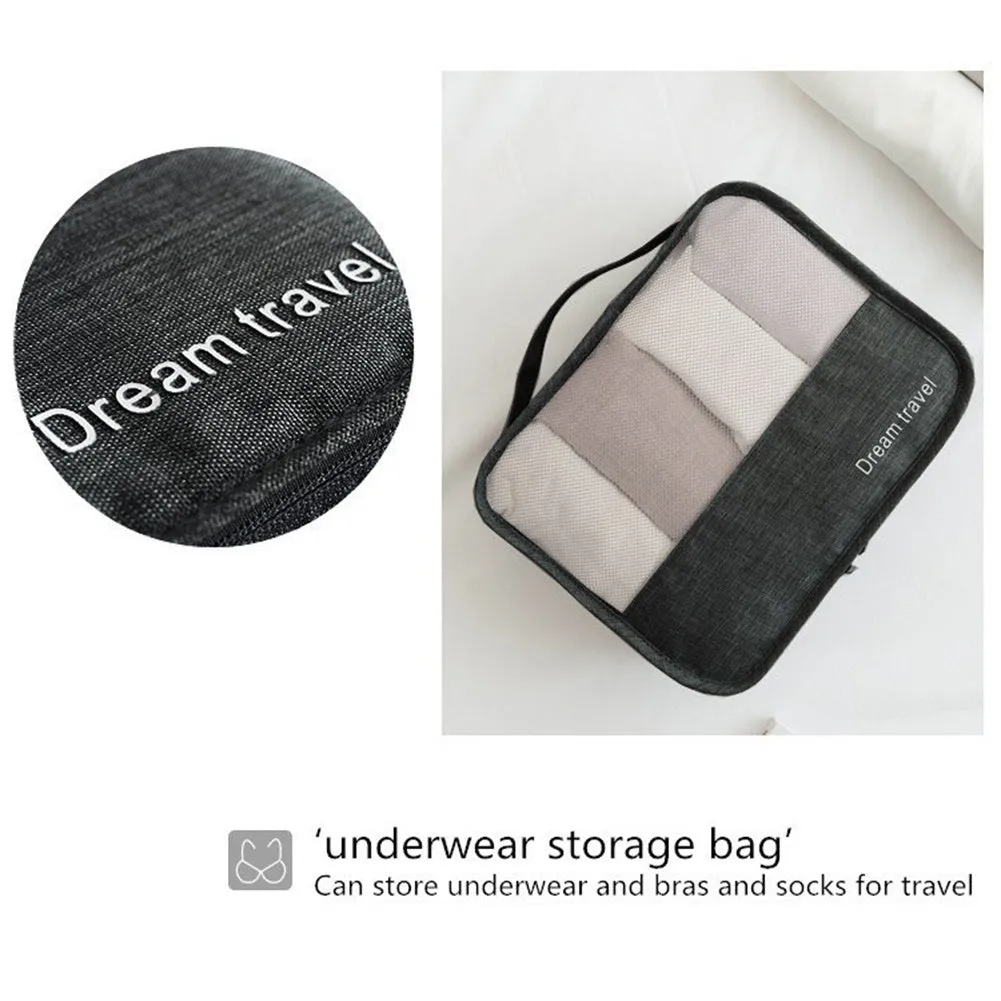 7-Piece Travel Compression Packing Cubes