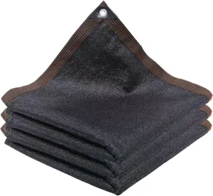 90% Shade Cloth Breathable UV Resistant Net with Reinforced, Garden Mesh Tarp for Greenhouse, Plant, Chicken Coop, Patio and Pergola, Black 2X2M, 3X4M, 4X5M, 6X8M(3.3X49.2FT)