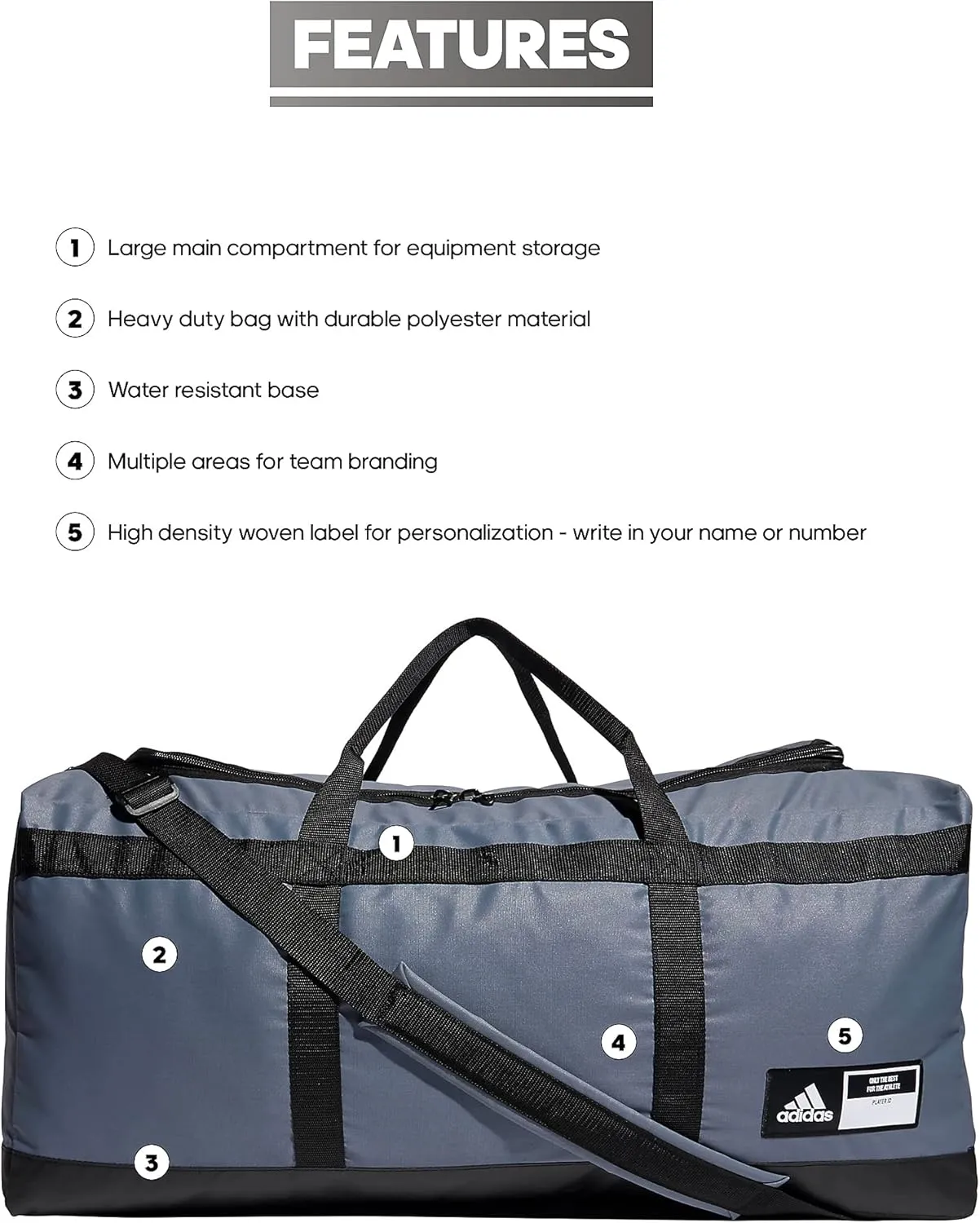 adidas Locker Room Baseball Duffel Bag