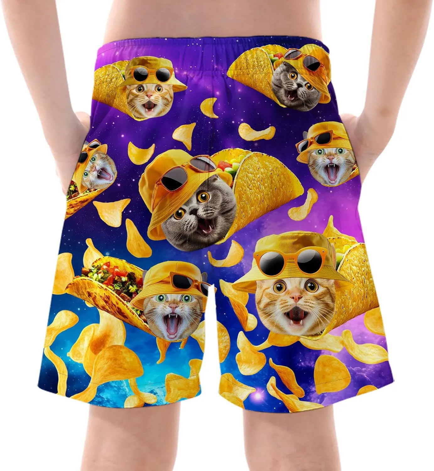 ALISISTER Boys Swim Trunks with Compression Liner with Pockets Bathing Suit 2-20 Years Old