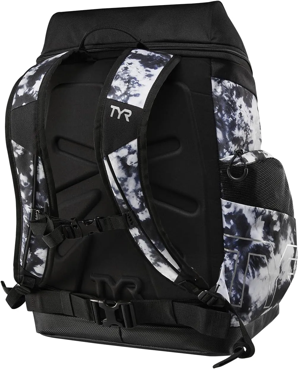 Alliance Backpack, 45L Capacity, Wet and Dry Compartments, Team Colors, White/Black Multi, 45 Liter