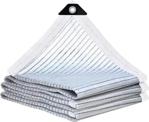Aluminum 90% Shade Cloth - for Cars,Mesh Tarp for Greenhouse Patio Sun Shade - for Cars Pergola Chicken Coops Dogs with Grommets Outdoor Durable Shade Covers