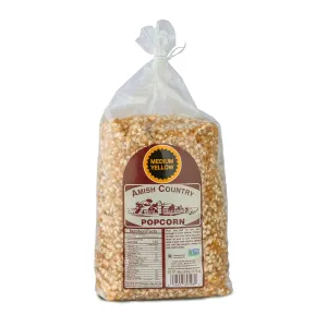 Amish Country Popcorn | 6 lb Bag | Medium Yellow Popcorn Kernels | Old Fashioned, Non-GMO and Gluten Free (Medium Yellow - 6 lb Bag)