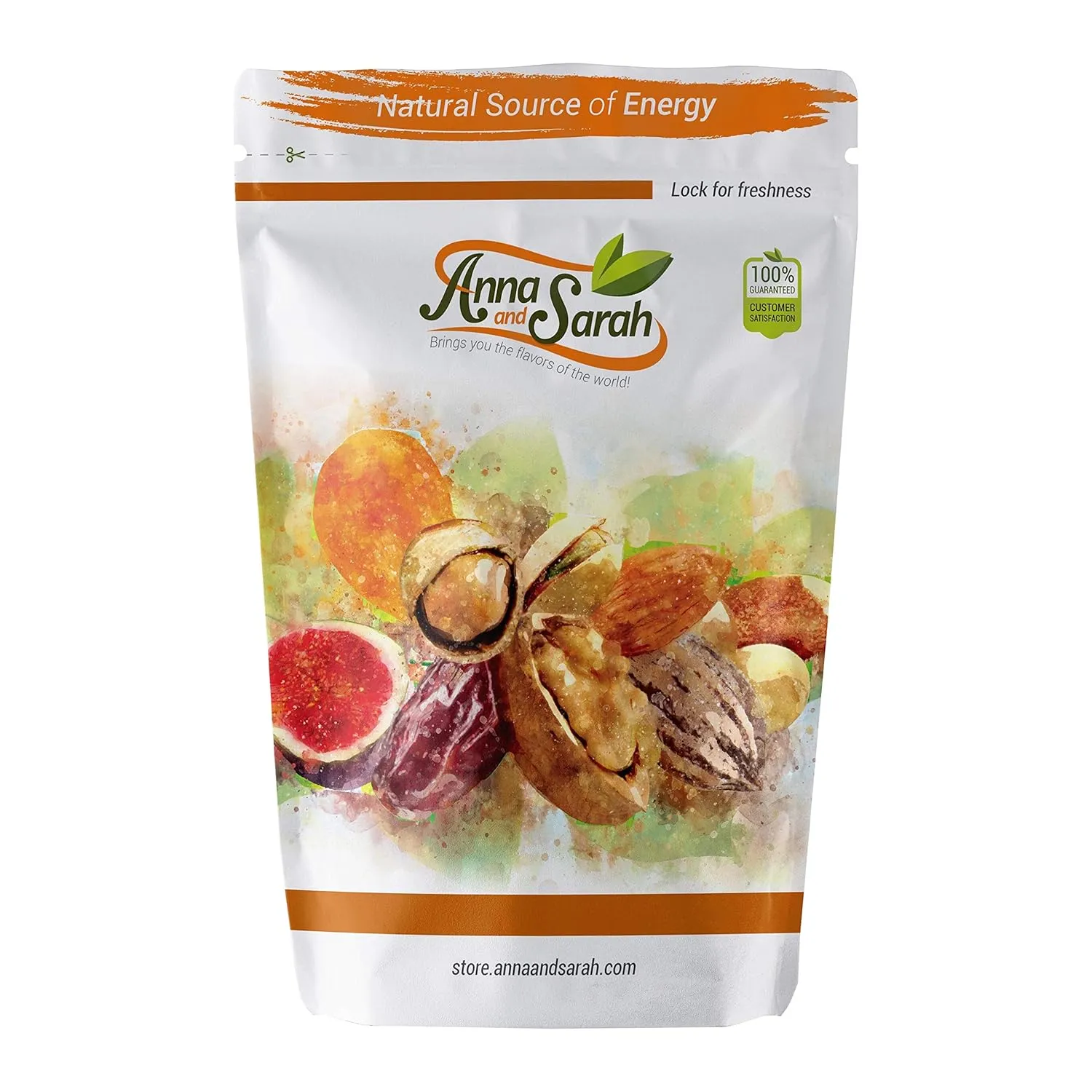 Anna and Sarah Fancy Raw Pecans in Resealable Bag, 3 Lbs