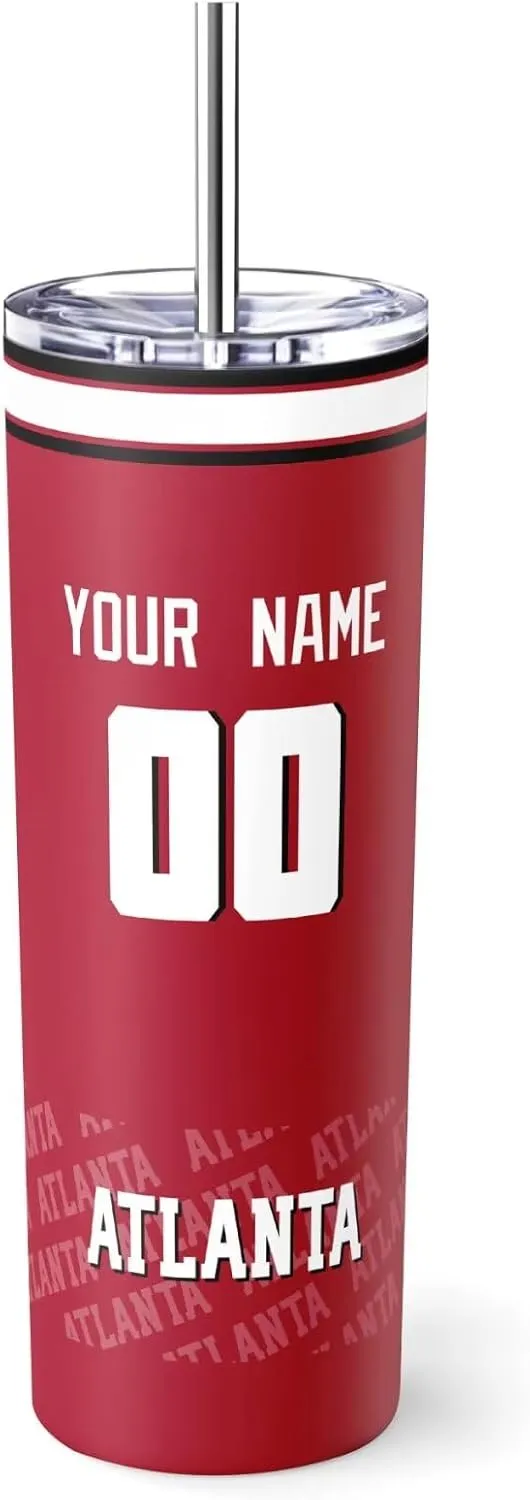 ANTKING Atlanta Mug Coffee Cup Travel Tumbler Custom Name Number for Men Women Youth Gifts