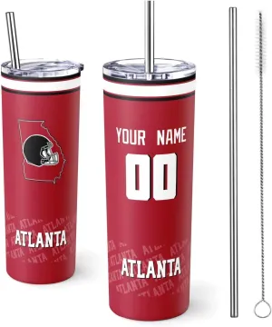 ANTKING Atlanta Mug Coffee Cup Travel Tumbler Custom Name Number for Men Women Youth Gifts
