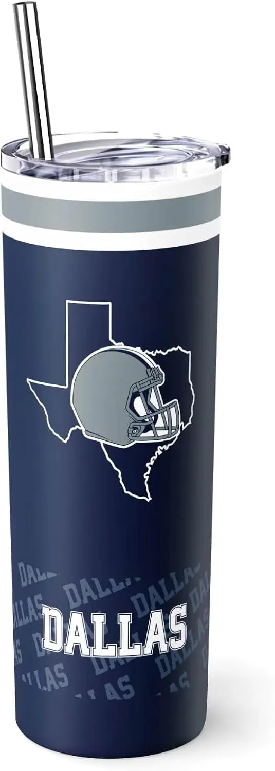 ANTKING Dallas Mug Coffee Cup Travel Tumbler Custom Name Number for Men Women Youth Gifts