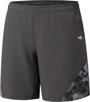 BASSDASH Men’s 7” Fishing Shorts UPF 50  Lightweight Water Resistant Quick Dry for Hiking with Zipper Pocket FP06M