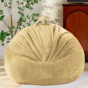 Bean Bag Chair (No Filler),Stuffed Animal Storage Bean Bag Cover for Kids,Toddler Bean Bag,Kids Bean Bag for Adults,Teens,Fluffy Large Bean bagchair