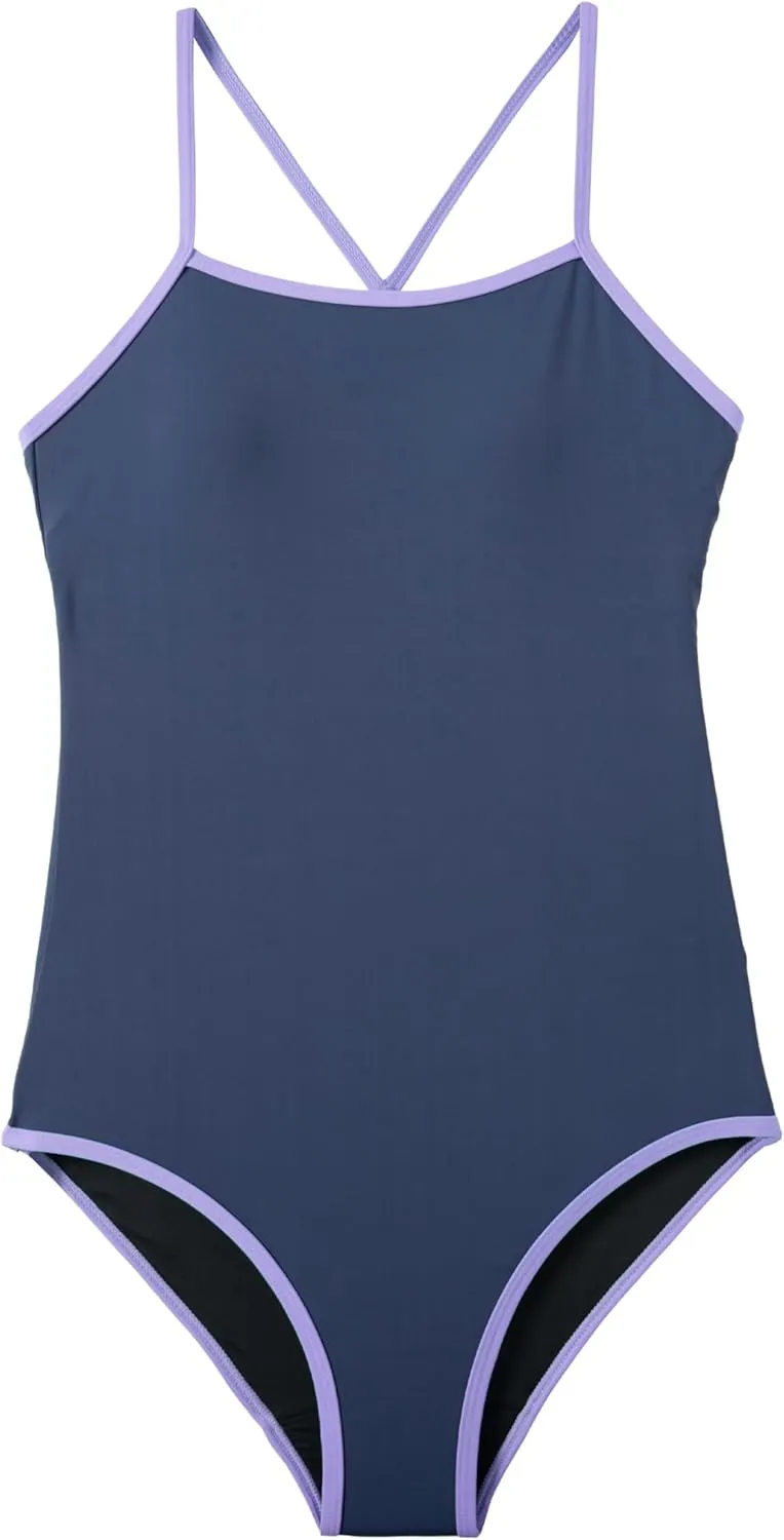 Beautikini Period Swimwear - One Piece Bathing Suit Menstrual Leakproof Swimsuit for Teen Girls and Women