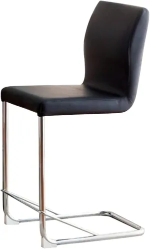 Benjara Benzara , Set of Two, Black Lodia II Contemporary Counter Height Chair,