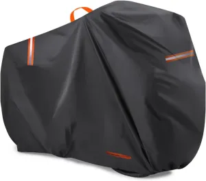 Bike Cover for Specialized Allez E5, 420D Bike Outdoor Storage Cover Windproof Bicycle Covers with Lock Holes Bikes Tarp All Weather Durable Bicycle Cover