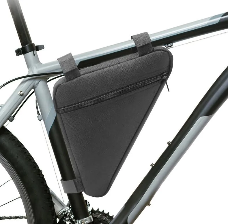 Bike Frame Bag for Cannondale Trail 2017, Bicycle Triangle Pouch, Bike Frame Triangle Travel Storage Bag, Riding Accessories, for Mountain Road Bike Trip,A Black