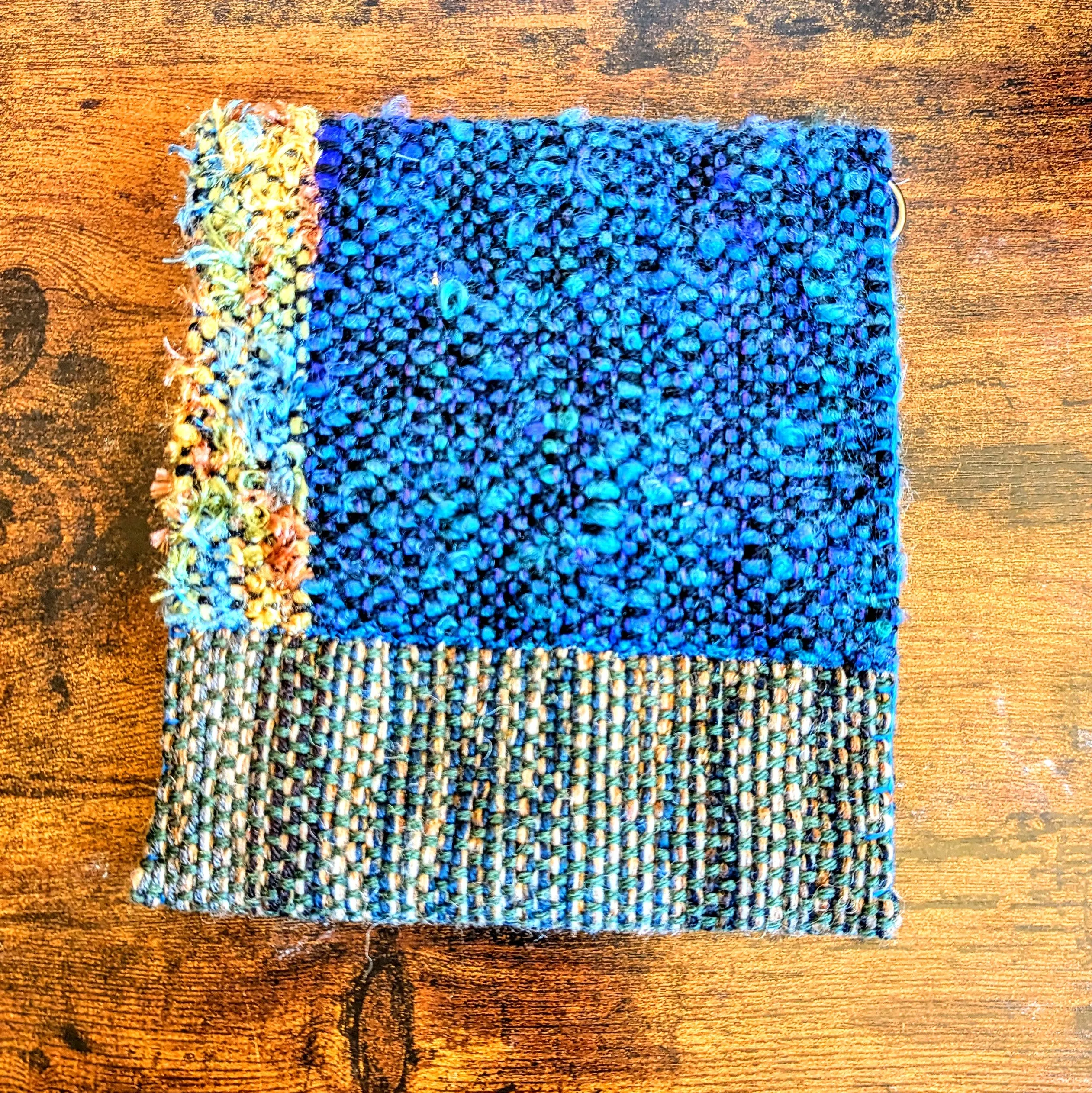Blue Floof Beaded Tarot Bag