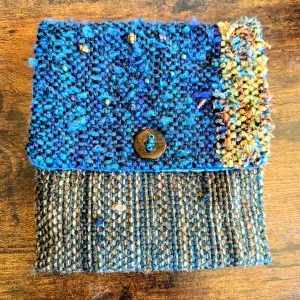 Blue Floof Beaded Tarot Bag