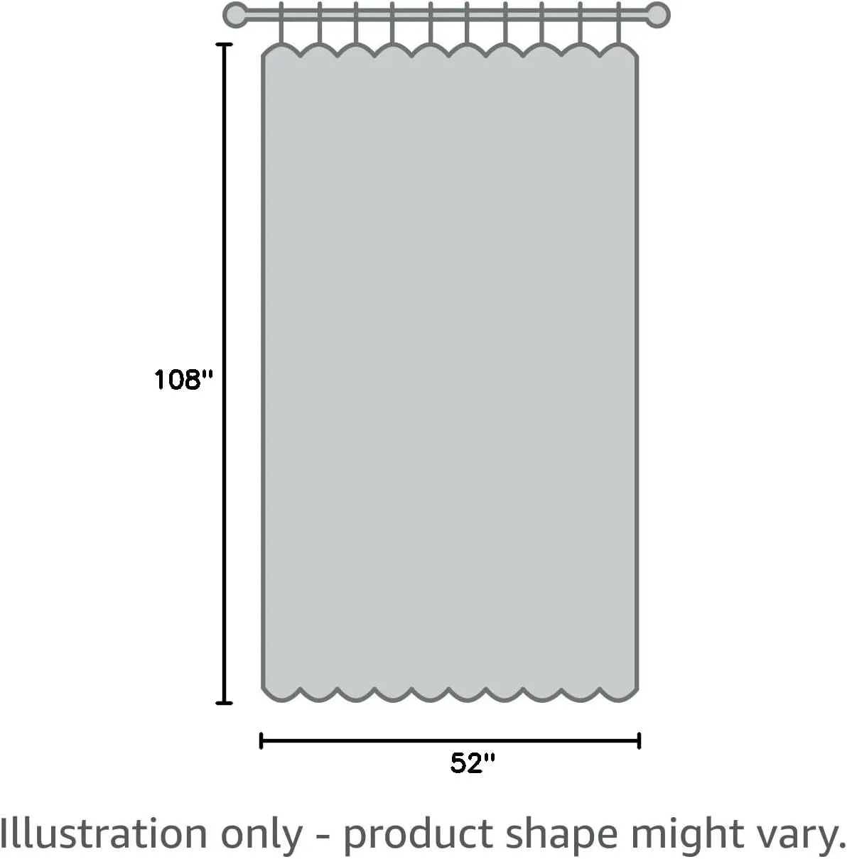 BONZER Waterproof Outdoor Curtains for Patio Gazebo Pergola Balcony - Thermal Insulated Sunlight Blocking Grommet Blackout Curtains for Bedroom Living Room,1 Panel, 52W x 108L inch, Cream