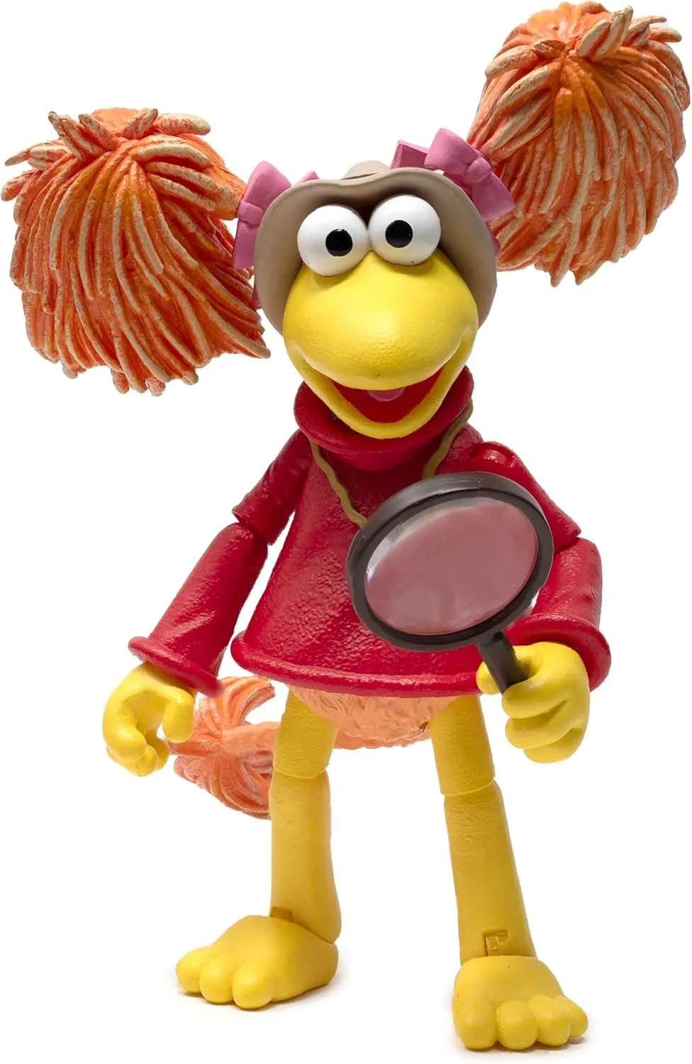 Boss Fight Studio Red, Fraggle Rock Collectible Action Figure – Highly Articulated Figurine - Accessories Including Hat, Magnifying Glass, Whistle, Maracas, Interchangeable Hands & Expression – 1:12