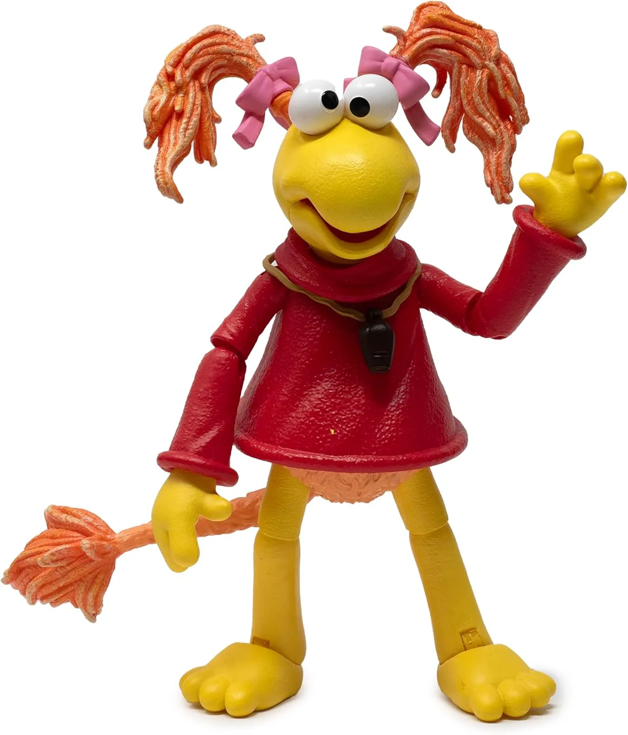 Boss Fight Studio Red, Fraggle Rock Collectible Action Figure – Highly Articulated Figurine - Accessories Including Hat, Magnifying Glass, Whistle, Maracas, Interchangeable Hands & Expression – 1:12