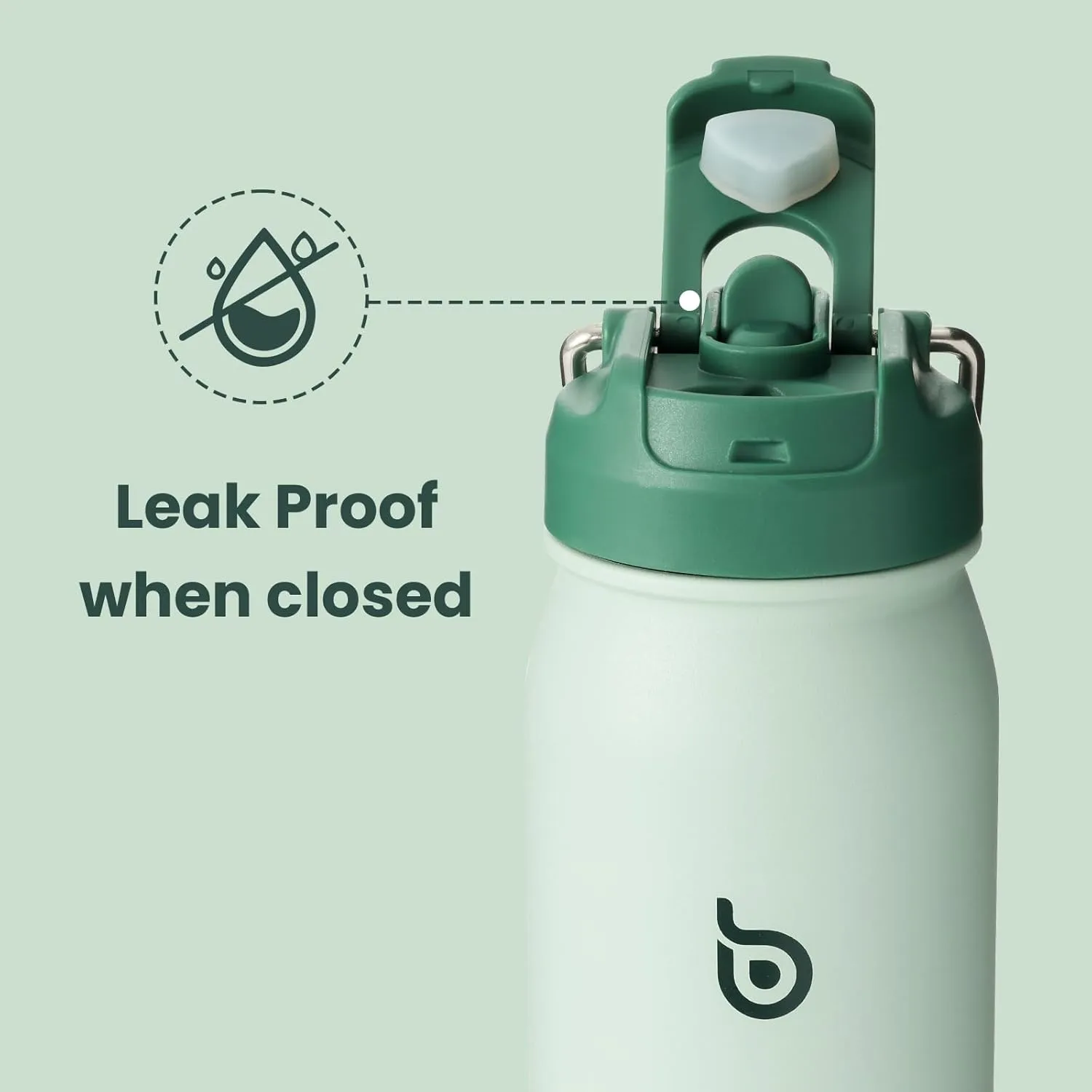 BOTTLE BOTTLE 24oz Insulated Water Bottle Stainless Steel Sport Water Bottle with Straw and Adjustable Lid Daily Pill Organizer