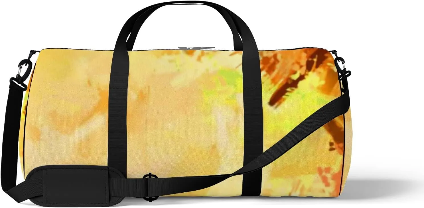 Brushed Painted Abstract Background Brush Stroked Sports Bag Tote Bag Waterproof Gym Bag with Shoulder Strap Zipper 2 Side Pockets for Men and Women, Travel and Storage Shoulder Bag.