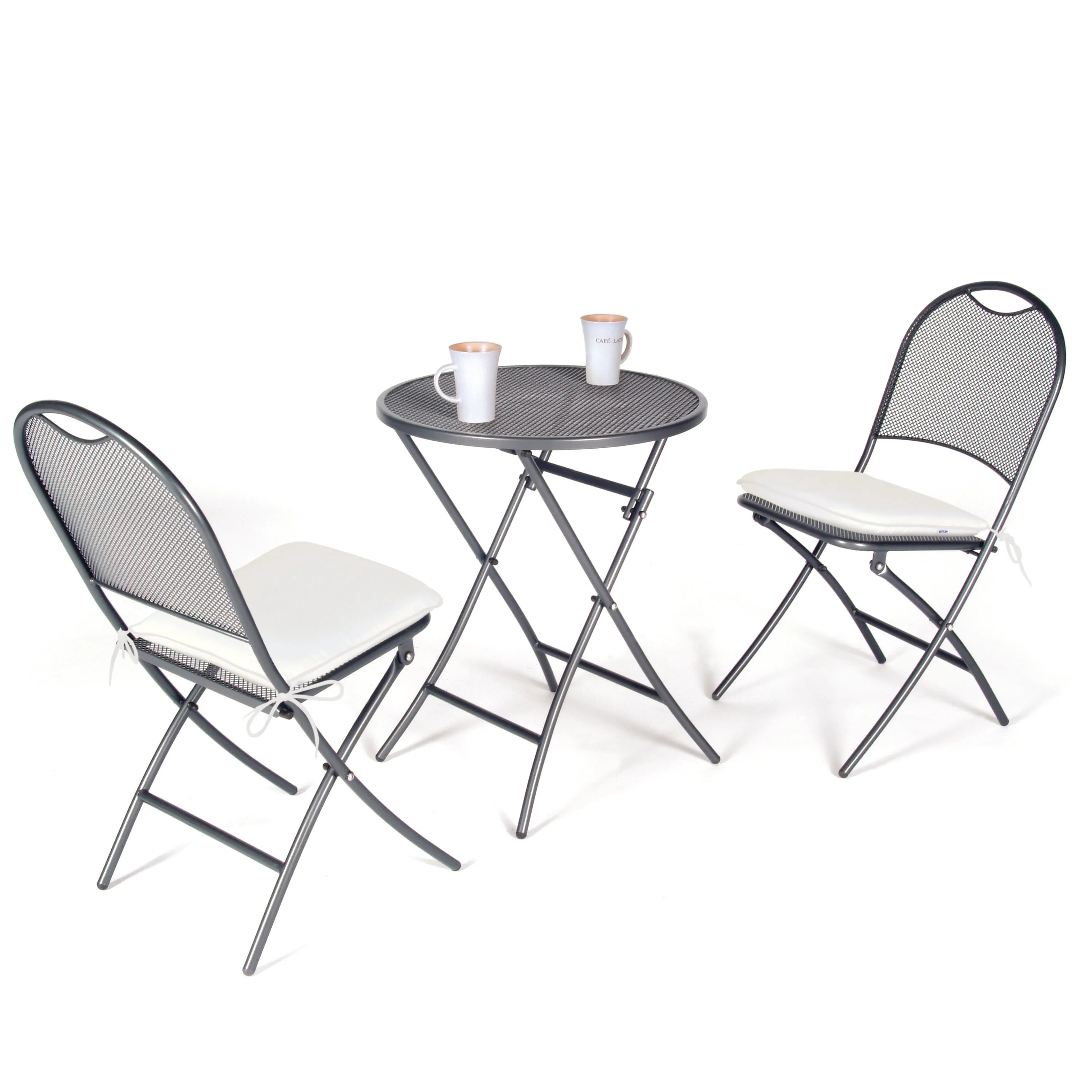Cafe Napoli Wrought Iron 3-Piece Bistro Set